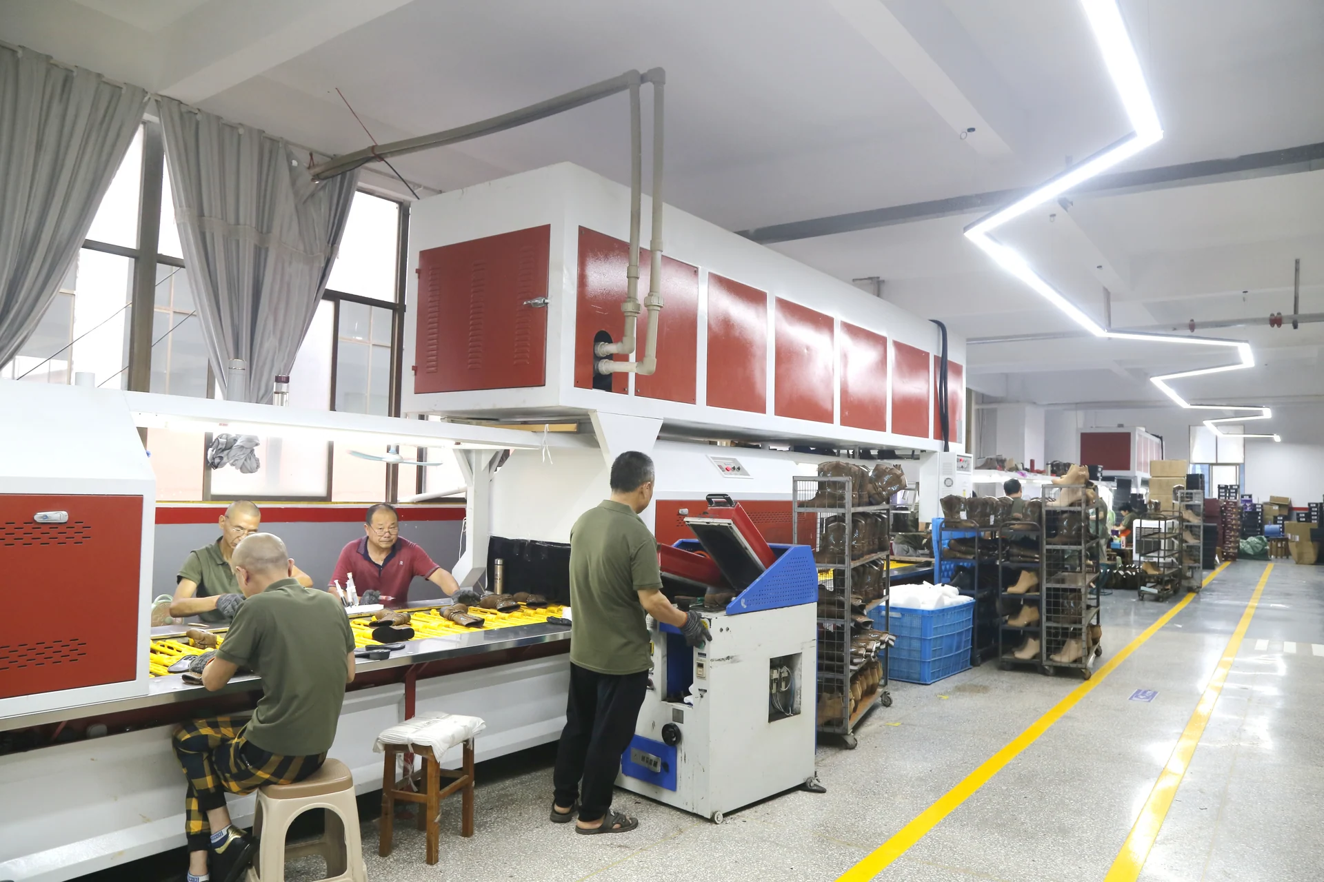 SHI JI footwear production floor